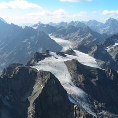Flugwegposition um 14:24:29: Aufgenommen in der Nähe von Département Hautes-Alpes, Frankreich in 3751 Meter